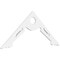 Ekena Millwork Pitch Cena Architectural Grade PVC Gable Pediment, 48"W x 20"H x 1"P (10/12) GPP048X020X100CEN - alternate 1